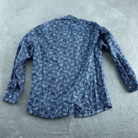 Bar III Slim Fit Stretch Mens Organic Cotton Long Button-Up Shirt Size L 2003 - Picture 2 of 8